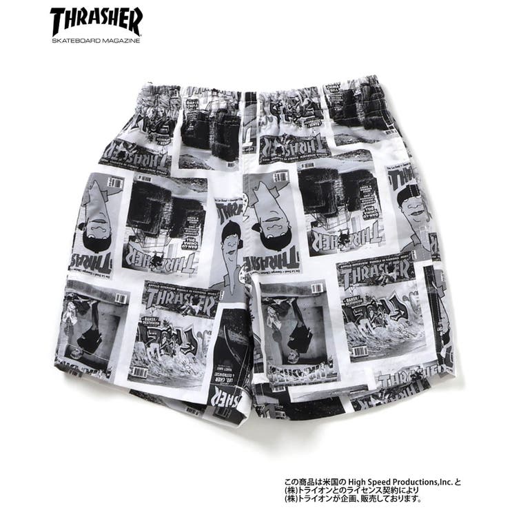 ブラック | THRASHER 水陸両用パンツ  5分丈 | F.O.Online Store
