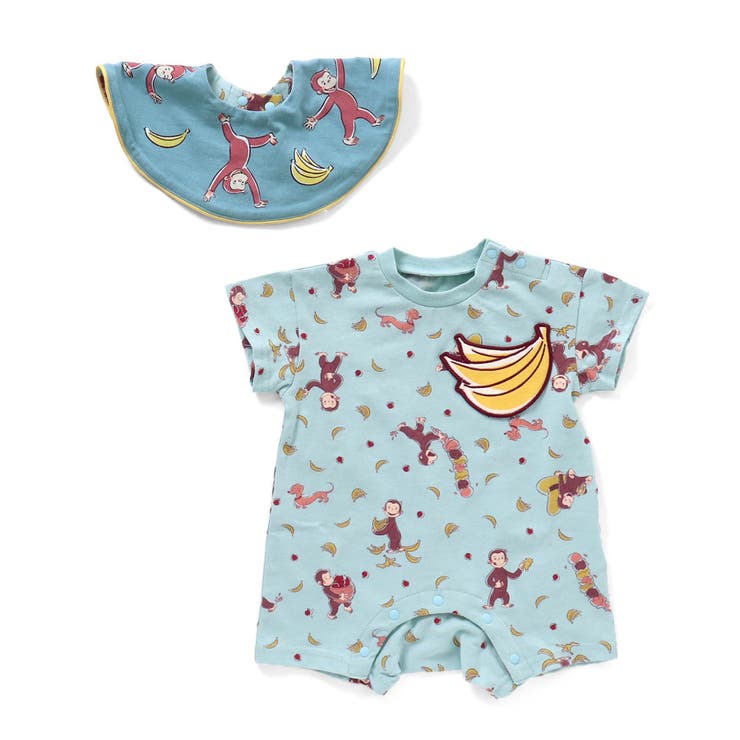おさるのジョージ スタイ/ロンパスセット[品番：FOKK0014934]｜F.O.