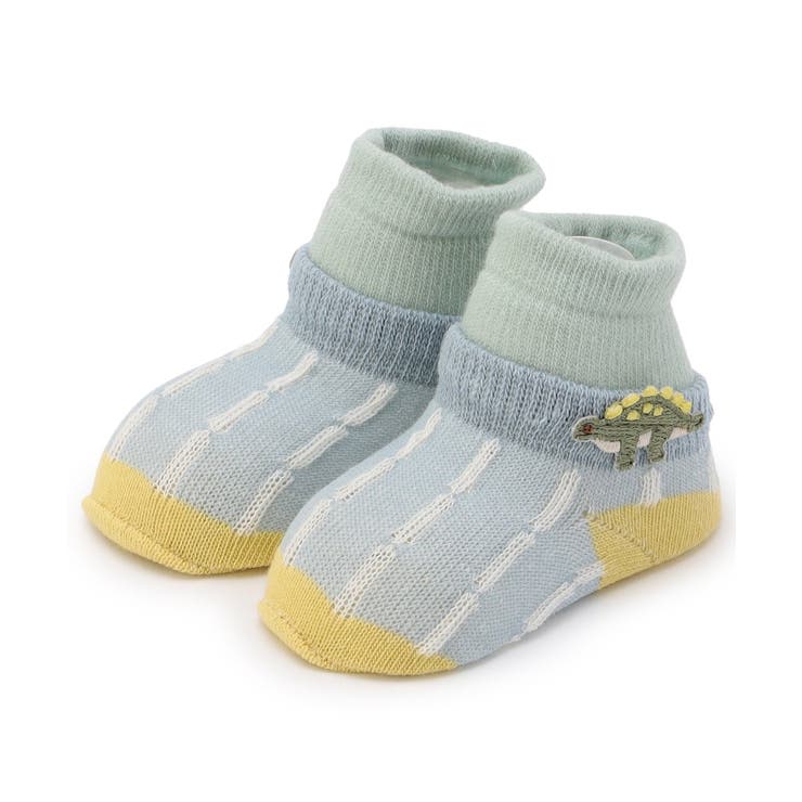 サックス | ワンポイントモチーフレイヤードベビーソックス | F.O.Online Store