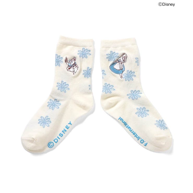 アイボリー | ディズニーキャラクター / ふしぎの国のアリス / ソックス | F.O.Online Store