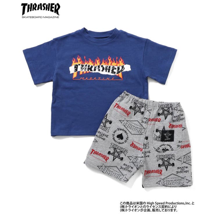 ブルー | 【リンク】THRASHER Tシャツ/パンツセット | F.O.Online Store