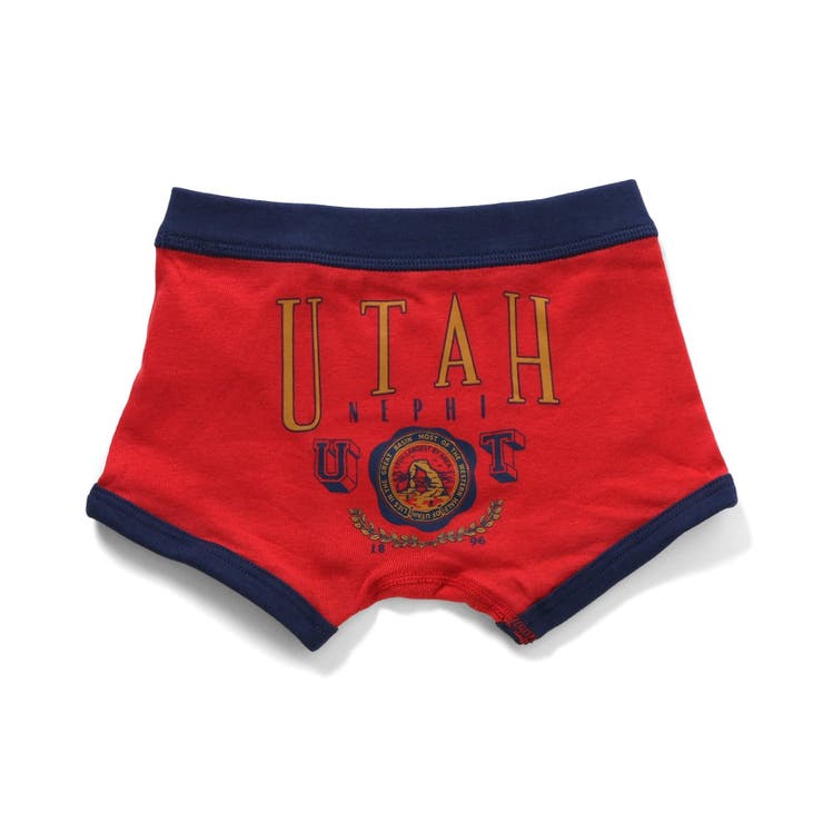 レッド | カレッジバックプリントボクサーパンツ | F.O.Online Store
