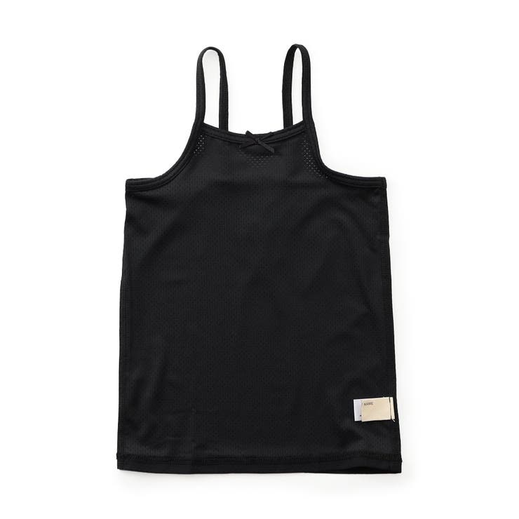 ブラック | かくれんぼメッシュインナー キャミソール 接触冷感 抗菌防臭 | F.O.Online Store