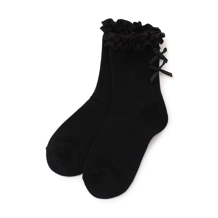 ブラック | フリルリボン ソックス | F.O.Online Store
