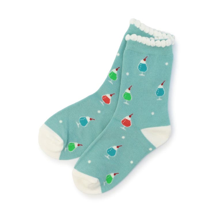 サックス | かわいい総柄 ソックス | F.O.Online Store