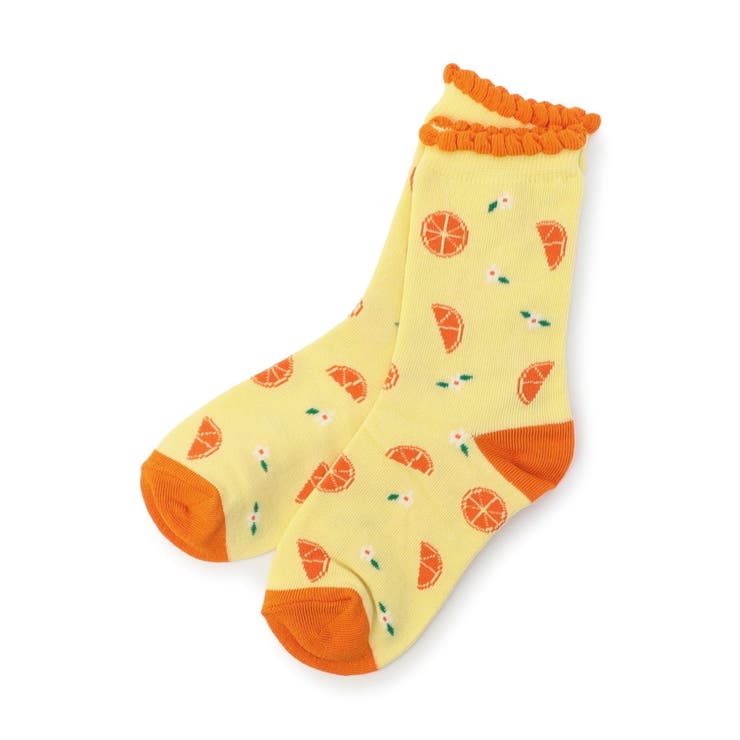 イエロー | かわいい総柄 ソックス | F.O.Online Store