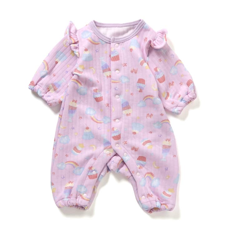 ラベンダー | 【リンク】前あきGirl’sニットキルトカバーオール | F.O.Online Store