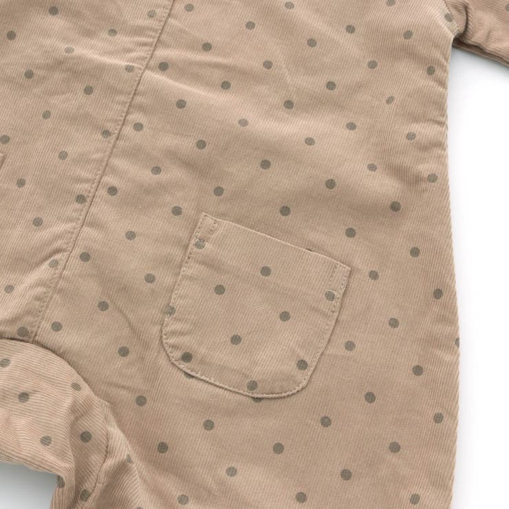 premier ドット柄シャツコールセーラー衿カバーオール[品番 