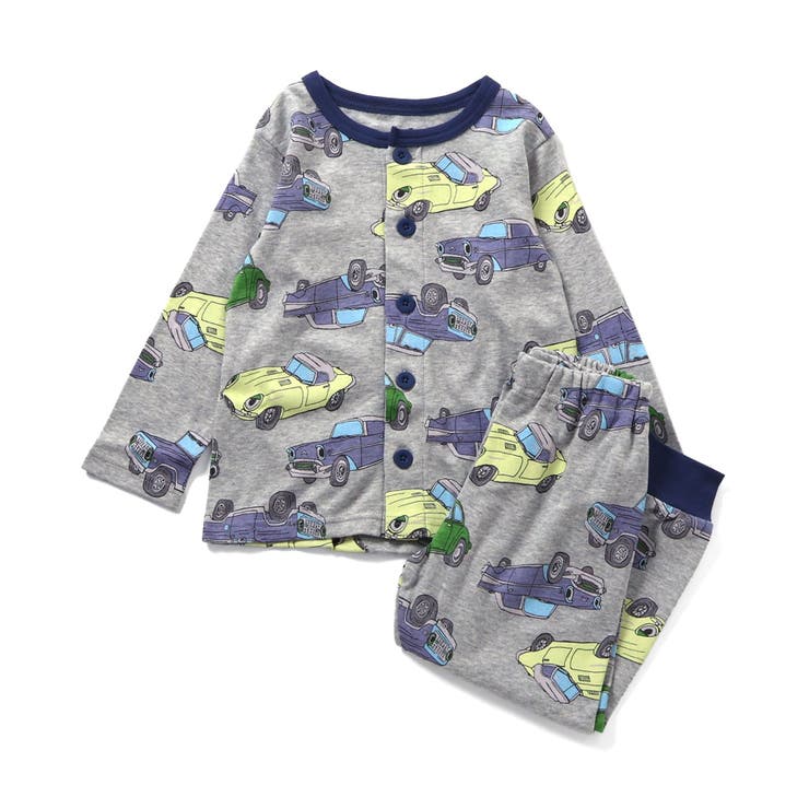 グレー | 車柄前あきスムースパジャマ | F.O.Online Store