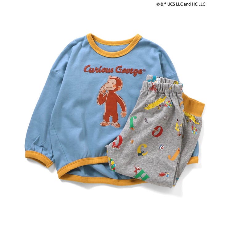 おさるのジョージ パジャマシャツ 90s sn2620ra.jpg