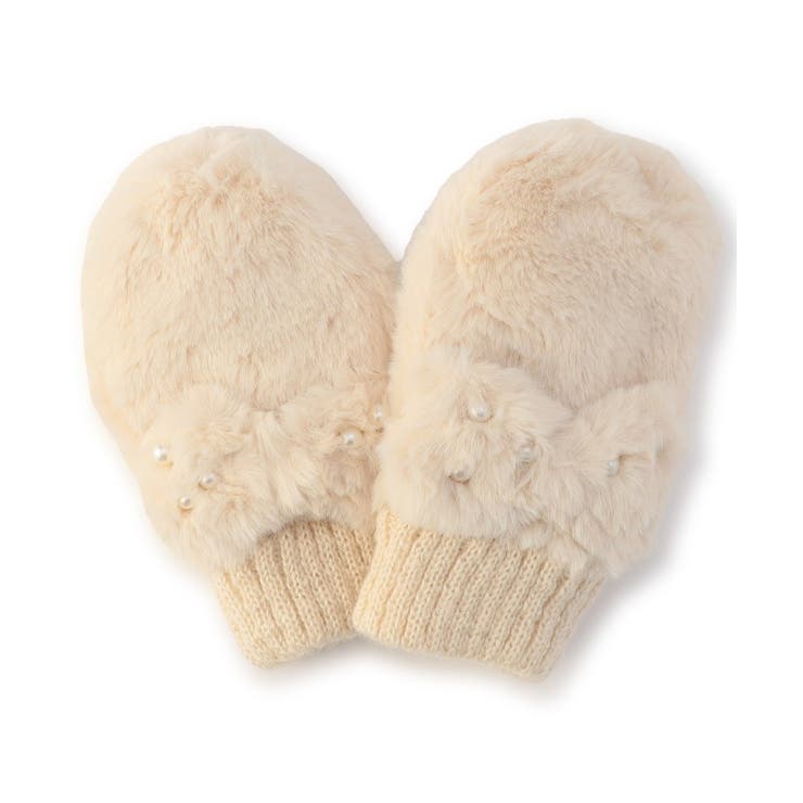 アイボリー | ふわもちリボン手袋 | F.O.Online Store