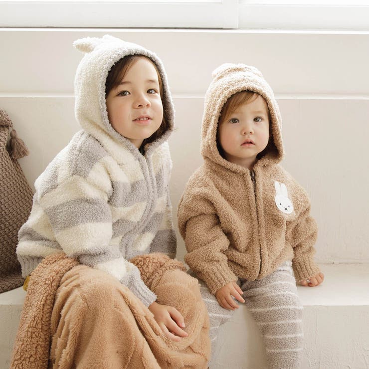 miffy】マシュマロニット ジップアップフーディ[品番