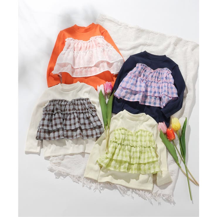 WEB限定 シアーチェックドッキングトップス | F.O.Online Store | 詳細画像15 