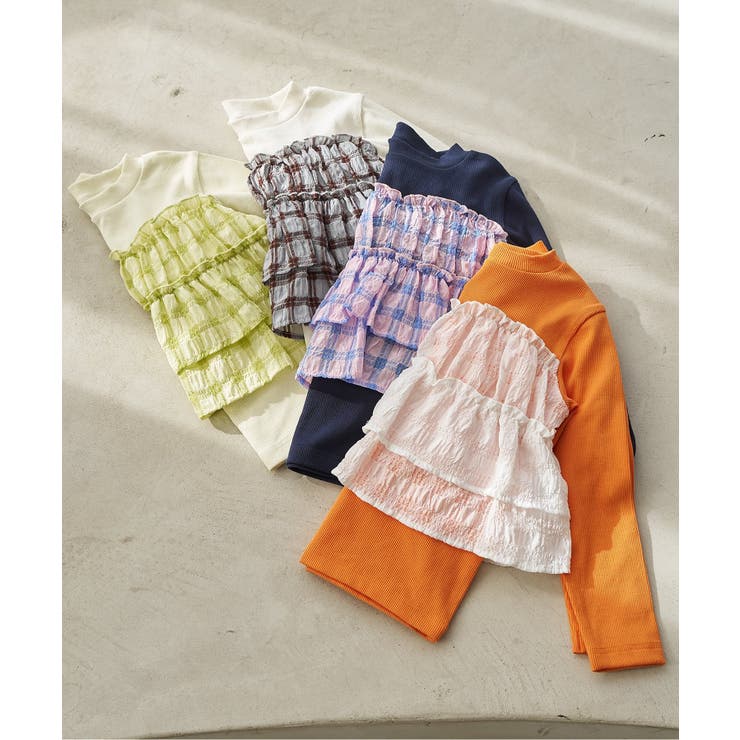 WEB限定 シアーチェックドッキングトップス | F.O.Online Store | 詳細画像17 