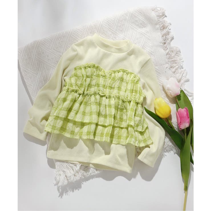 WEB限定 シアーチェックドッキングトップス | F.O.Online Store | 詳細画像5 