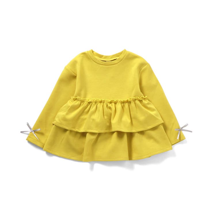 イエロー | 袖リボンティアードペプラムトップス | F.O.Online Store