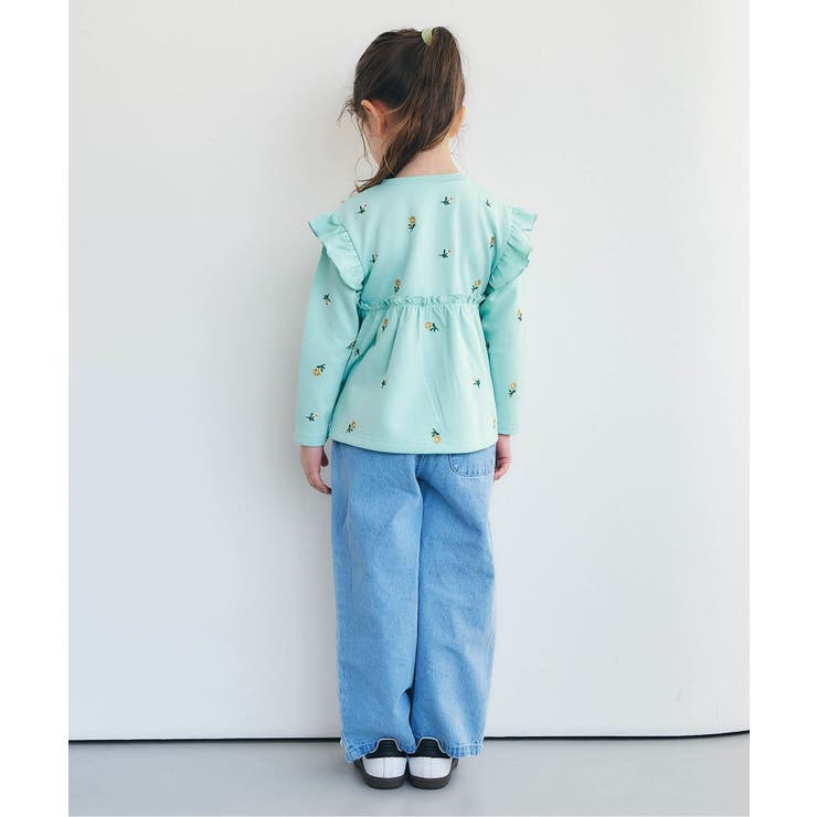 総柄刺繍ペプラムフリルトップス | F.O.Online Store | 詳細画像12 