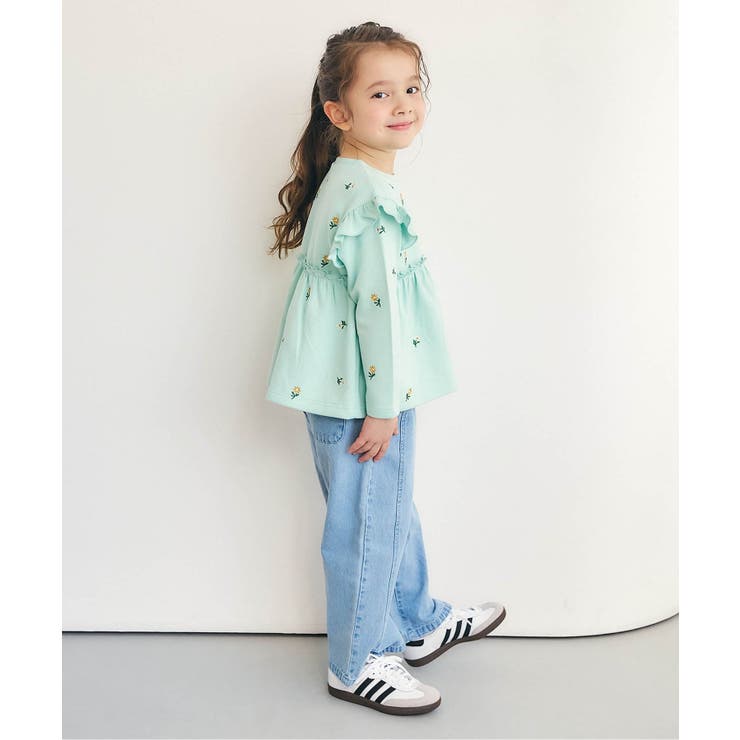 総柄刺繍ペプラムフリルトップス | F.O.Online Store | 詳細画像13 