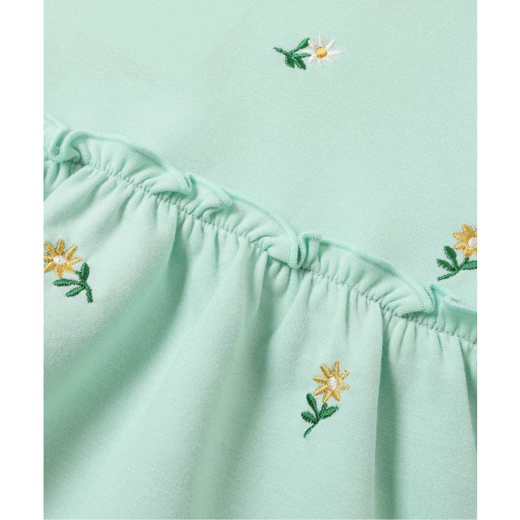 総柄刺繍ペプラムフリルトップス | F.O.Online Store | 詳細画像9 