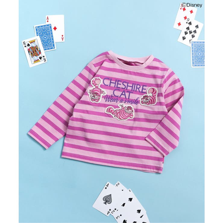 パープル | ディズニーキャラクター/ふしぎの国のアリス/長袖Tシャツ | F.O.Online Store
