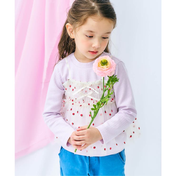 【リンク】いちご・花柄チュールドッキングトップス | F.O.Online Store | 詳細画像14 