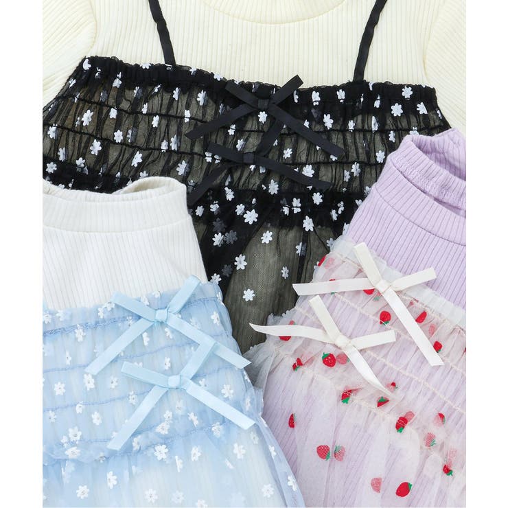 【リンク】いちご・花柄チュールドッキングトップス | F.O.Online Store | 詳細画像21 
