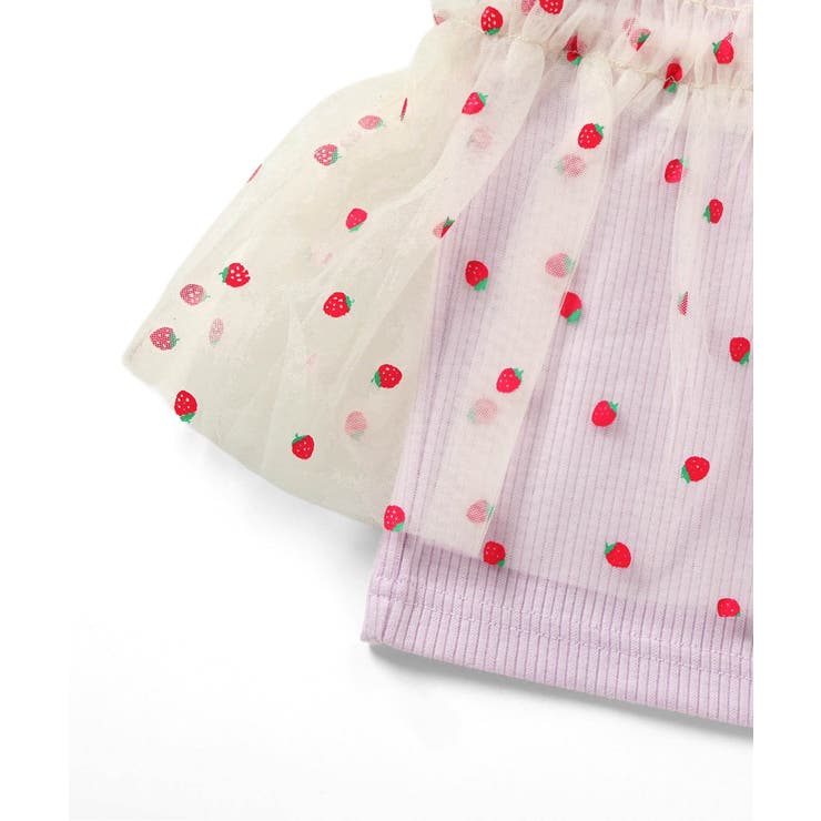 【リンク】いちご・花柄チュールドッキングトップス | F.O.Online Store | 詳細画像9 