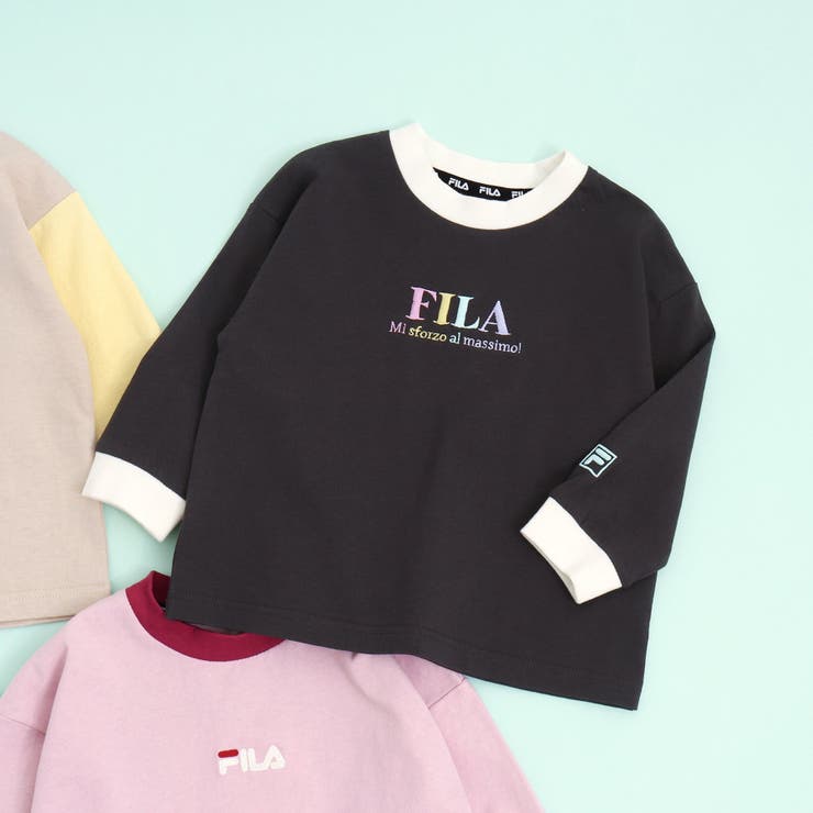 チャコール | FILA 4色3柄ロゴTシャツ | F.O.Online Store