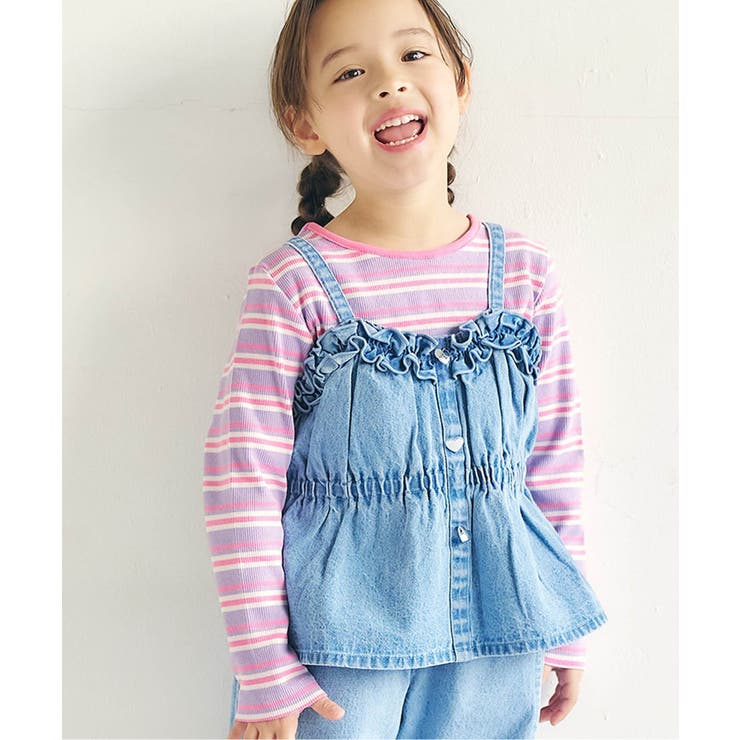 【前後2WAY/リンク】リボンリブTシャツ | F.O.Online Store | 詳細画像1 