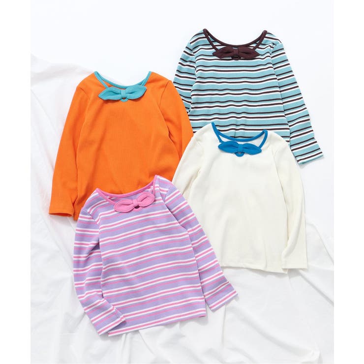 【前後2WAY/リンク】リボンリブTシャツ | F.O.Online Store | 詳細画像21 