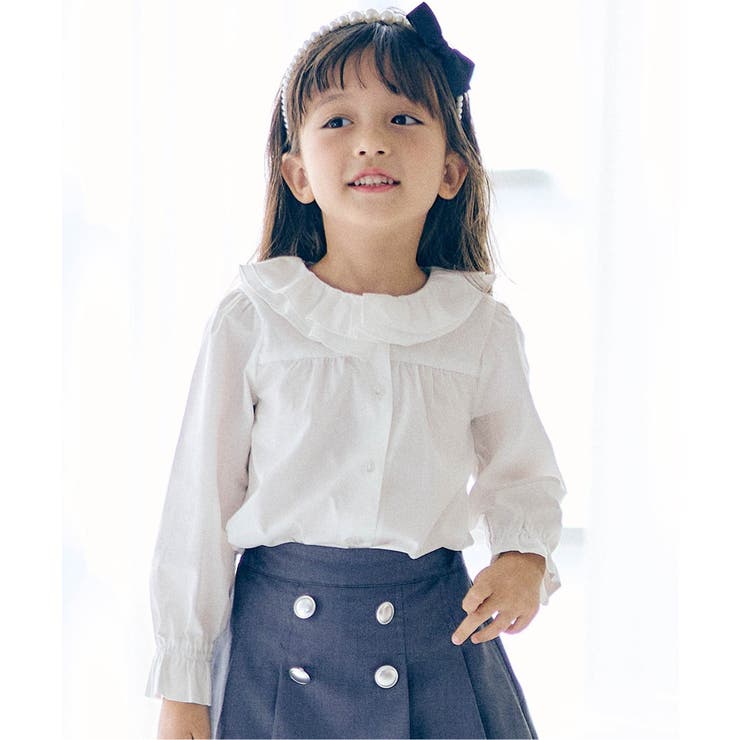 オフホワイト | フリル衿ブラウス | F.O.Online Store