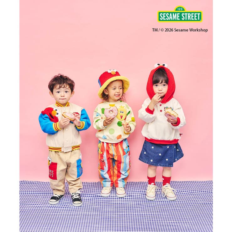 セサミストリート 総柄ポケットトレーナー | F.O.Online Store | 詳細画像13 