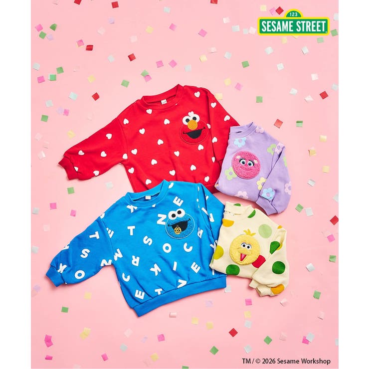 セサミストリート 総柄ポケットトレーナー | F.O.Online Store | 詳細画像19 