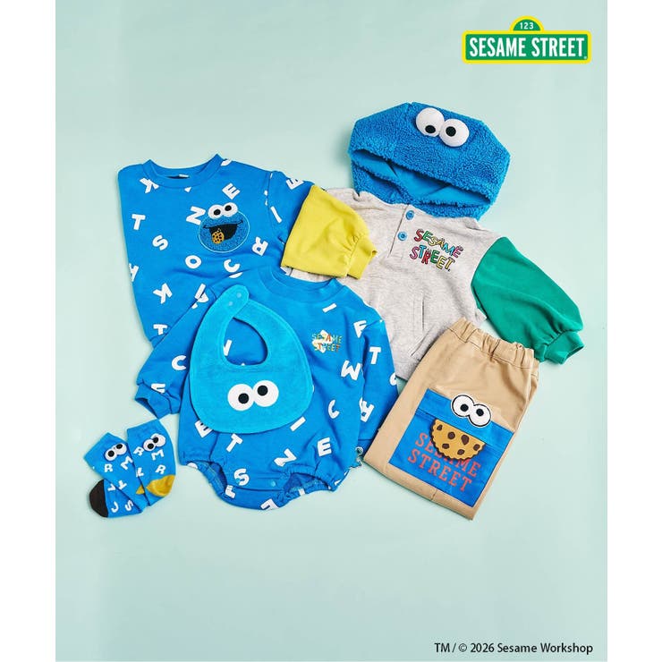 セサミストリート 総柄ポケットトレーナー | F.O.Online Store | 詳細画像25 