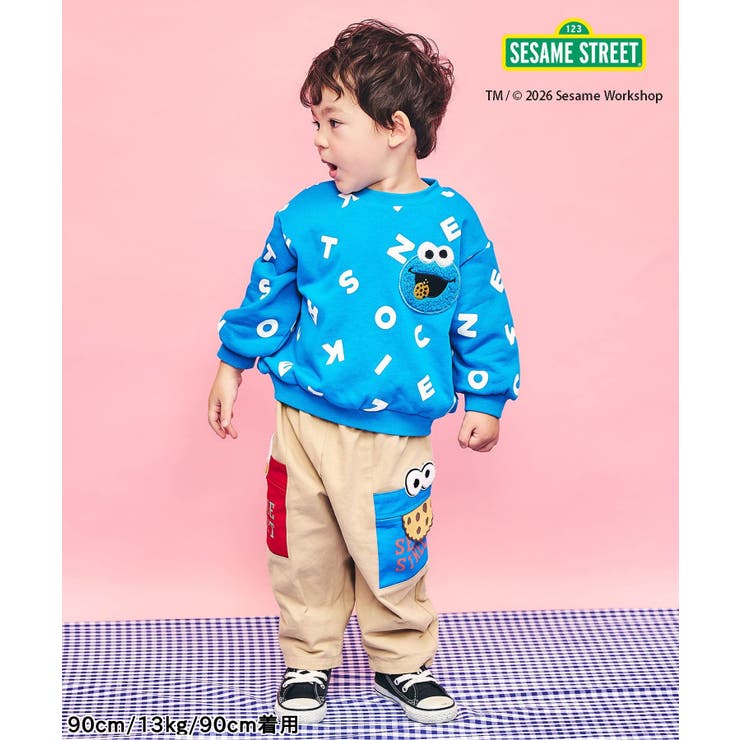 セサミストリート 総柄ポケットトレーナー | F.O.Online Store | 詳細画像5 