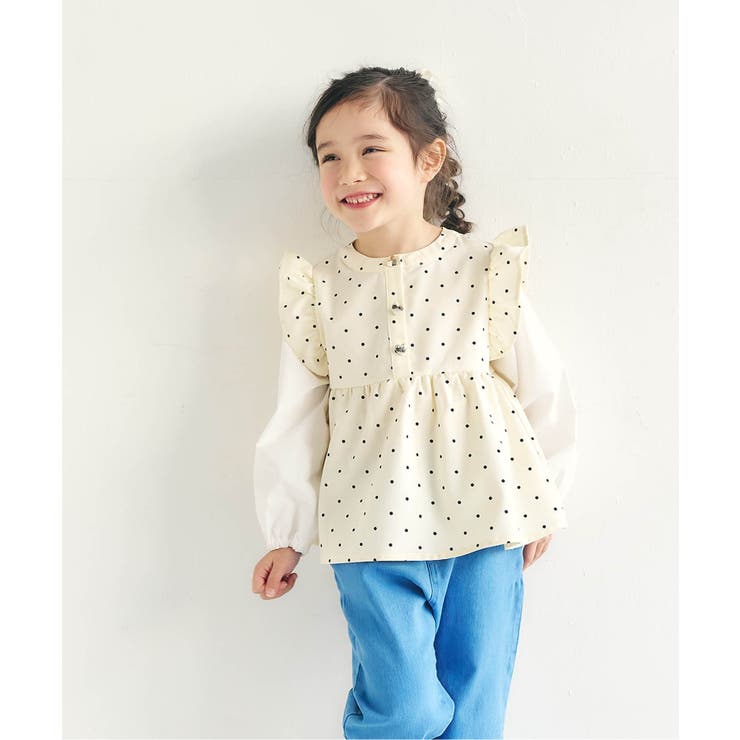 アイボリー | フリルベストドッキングトップス | F.O.Online Store