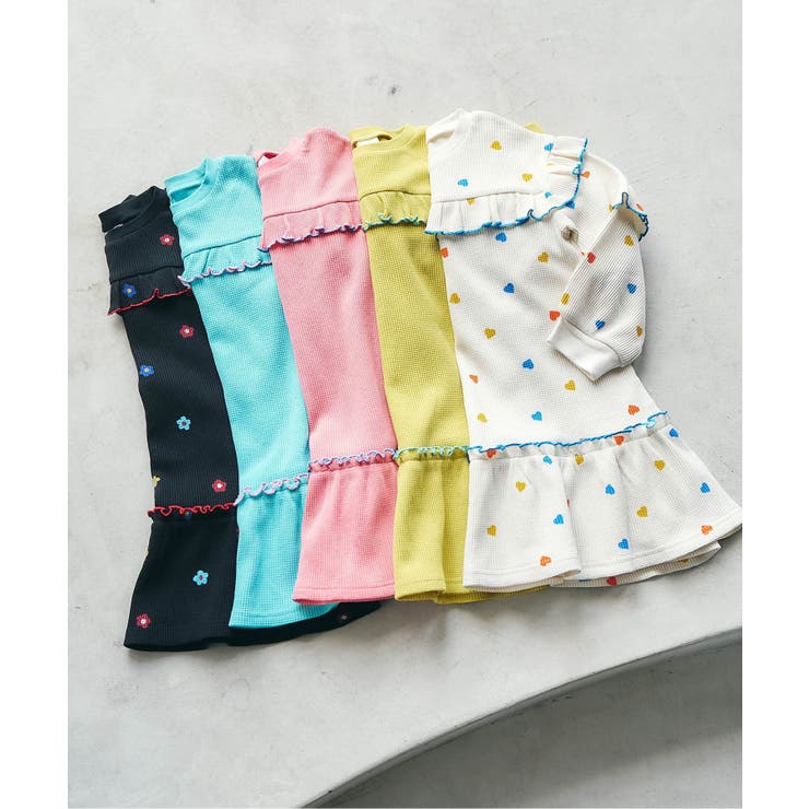 ワッフルメニーフリルワンピース | F.O.Online Store | 詳細画像3 