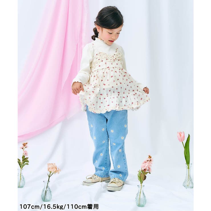 ハート・デイジー刺繍きゅんパンツ | F.O.Online Store | 詳細画像15 