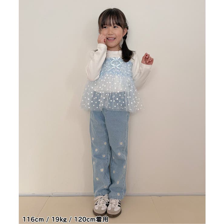 ハート・デイジー刺繍きゅんパンツ | F.O.Online Store | 詳細画像18 
