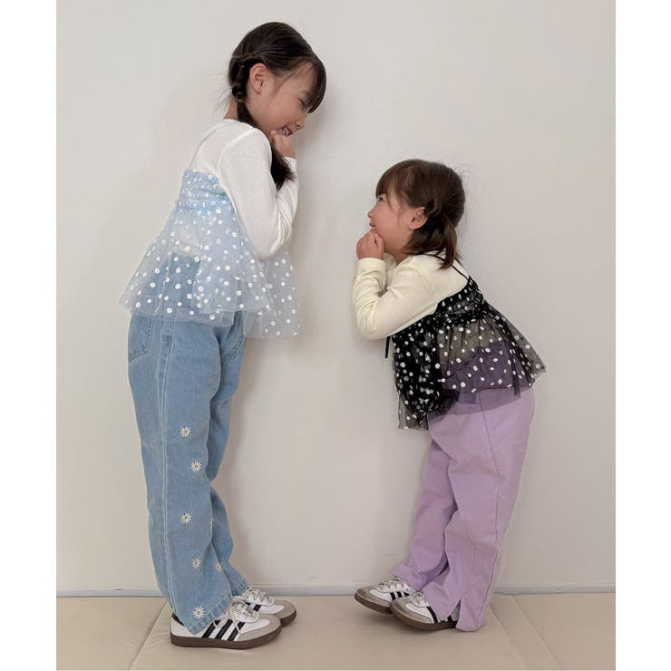 ハート・デイジー刺繍きゅんパンツ | F.O.Online Store | 詳細画像19 