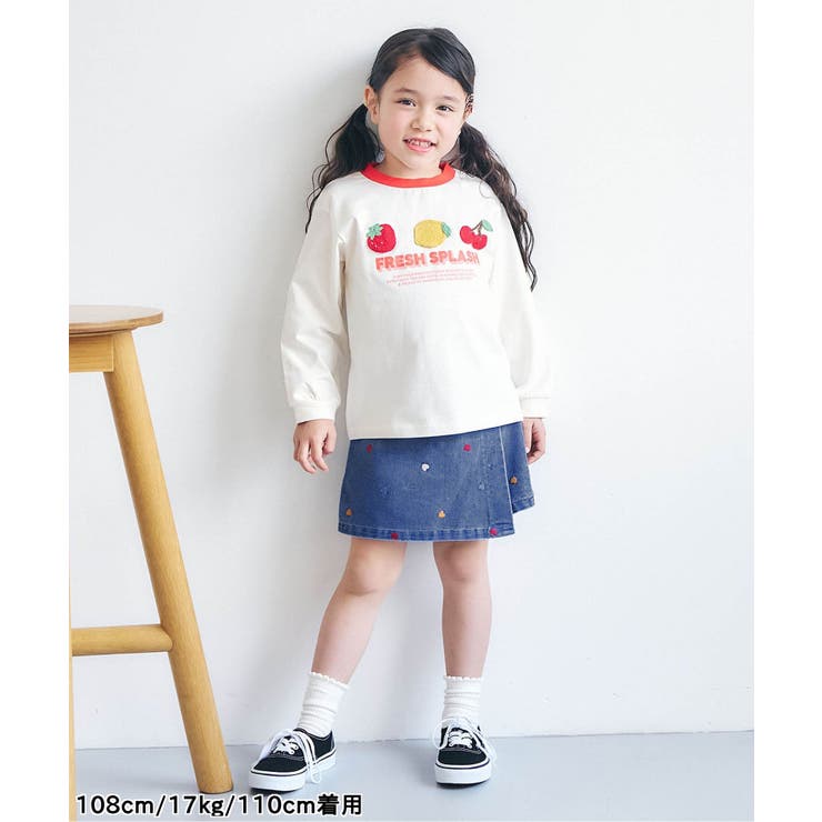 ハート・デイジー刺繍ラップキュロット  ショート丈 | F.O.Online Store | 詳細画像22 