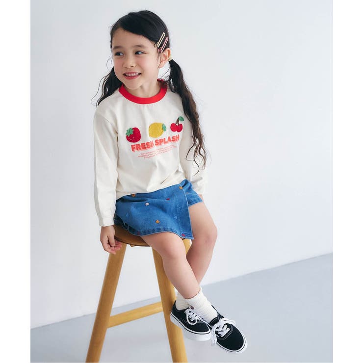 ハート・デイジー刺繍ラップキュロット  ショート丈 | F.O.Online Store | 詳細画像26 