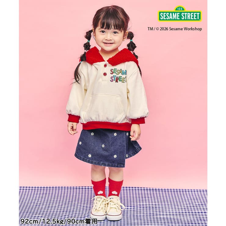 ハート・デイジー刺繍ラップキュロット  ショート丈 | F.O.Online Store | 詳細画像8 