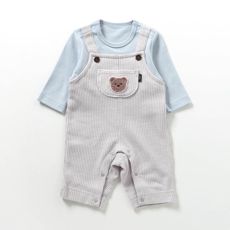 くま刺繍サロペットカバーオール[品番：FOKK0021390]｜F.O.Online  