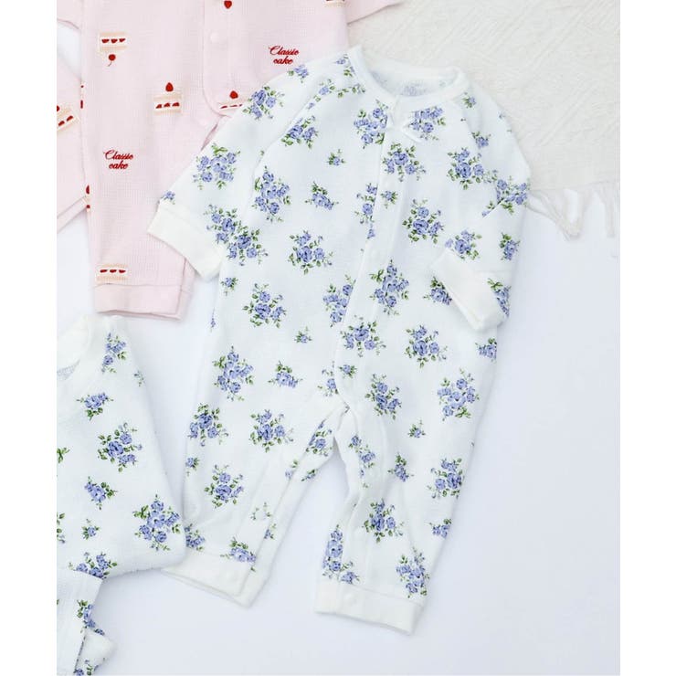 花柄 | ワッフルカバーオール | F.O.Online Store