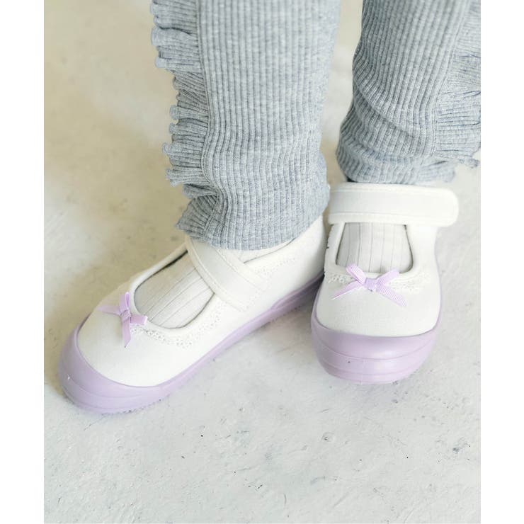 ラベンダー | かんたんフィット レースフリル上履き | F.O.Online Store