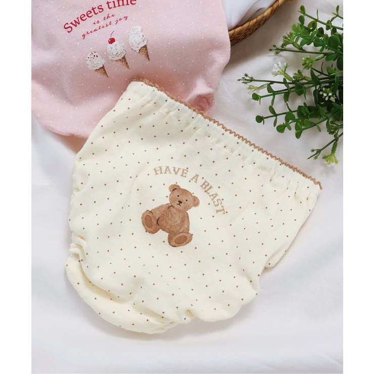 アイボリー | GIRLSくま・アイスバックプリントパンツ | F.O.Online Store