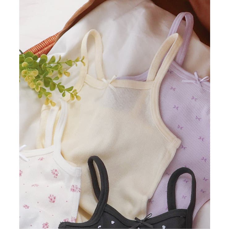 アイボリー | 深あきインナーリブキャミソール | F.O.Online Store