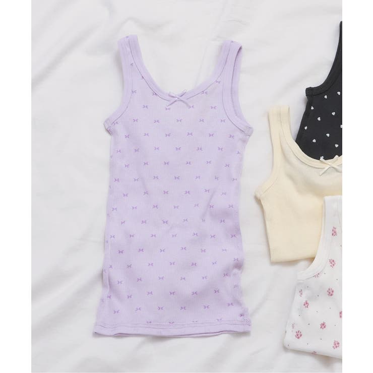 ラベンダー | 深あきインナーリブタンクトップ | F.O.Online Store