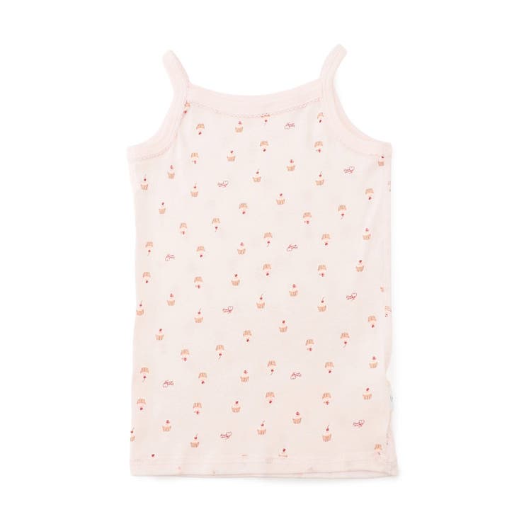 ピンク | GIRLSフライス総柄キャミソール | F.O.Online Store